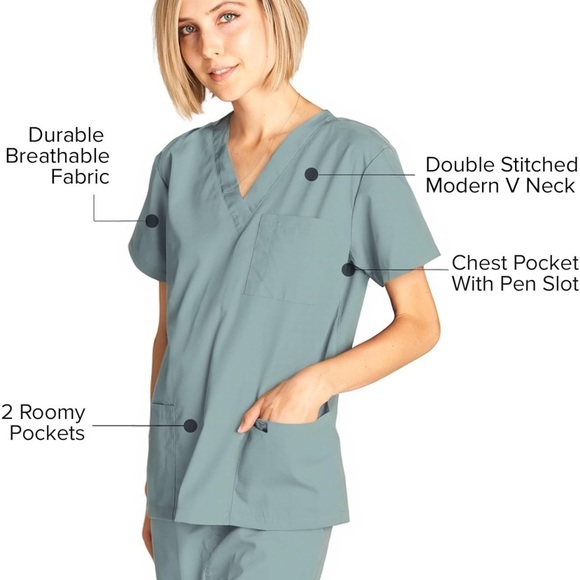 Bundle of 2– Dagacci Professional Medical Scrub Set Size 2XL - Picture 3 of 6